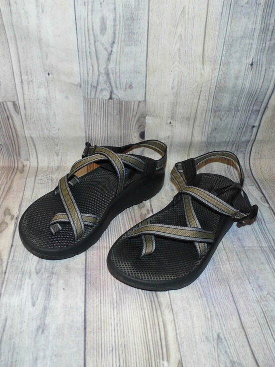 CHACO Z2 Gray/Tan/Black Sport Sandals Mens Size 10 main image 4
